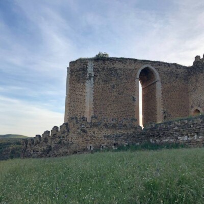 Castillo de Montalbán-Geatrips Vista de la muralla del Castillo de Montalbán